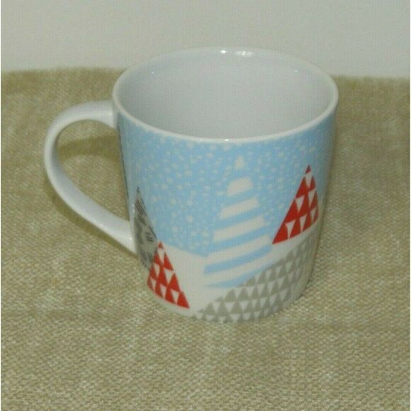 Starbucks 2016 Holiday Coffee Mug Penguin Christmas‎ Trees 8 oz Ceramic - Picture 2 of 6